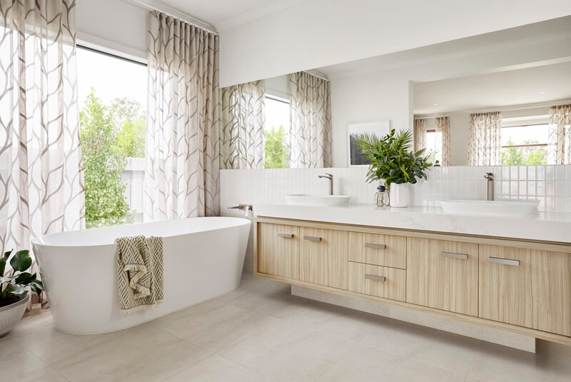 Natural finishes bathroom