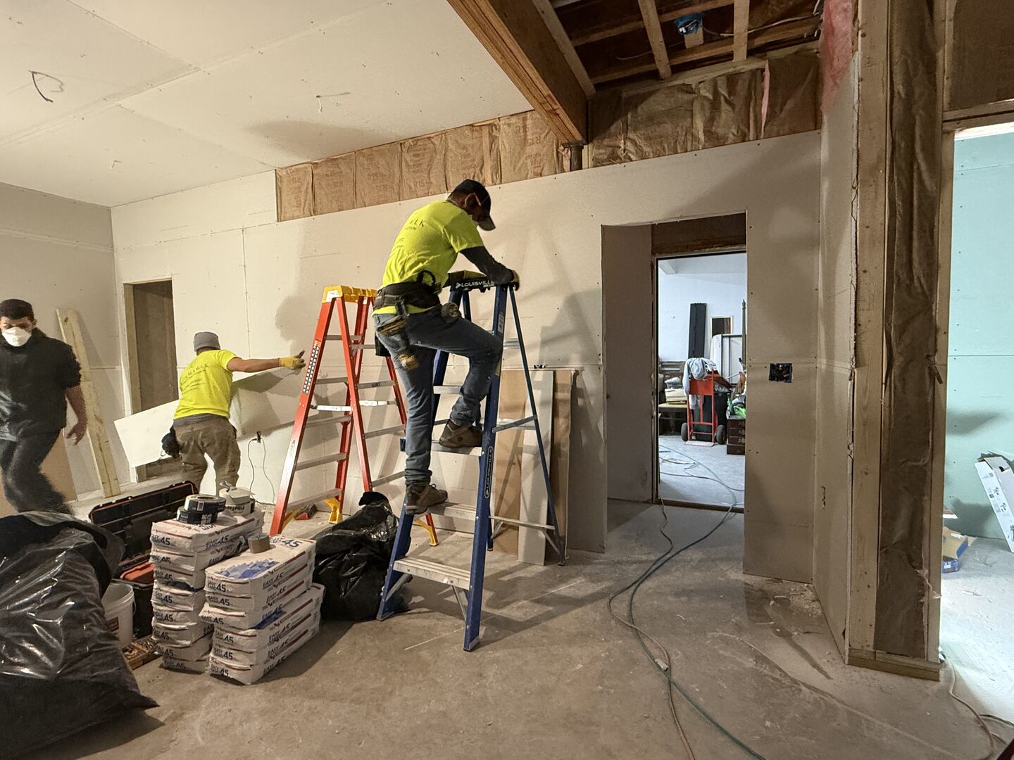 The Millhawlk team of general contractors hard at work.